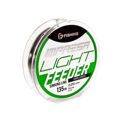 F-FISHING Леска Impresa Light Feeder Dark Green 135м 0,20мм 5,1кг/11lb F-FISHING Леска Impresa Light Feeder Dark Green 135м 0,20мм 5,1кг/11lb