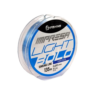 F-FISHING Леска Impresa Light Bolo Light Blue 135м 0,20мм 5,1кг/11lb F-FISHING Леска Impresa Light Bolo Light Blue 135м 0,20мм 5,1кг/11lb