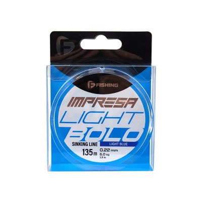 F-FISHING Леска Impresa Light Bolo Light Blue 135м 0,22мм 6кг/13lb F-FISHING Леска Impresa Light Bolo Light Blue 135м 0,22мм 6кг/13lb