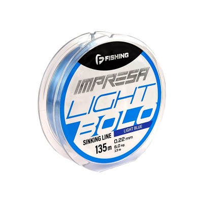 F-FISHING Леска Impresa Light Bolo Light Blue 135м 0,22мм 6кг/13lb F-FISHING Леска Impresa Light Bolo Light Blue 135м 0,22мм 6кг/13lb
