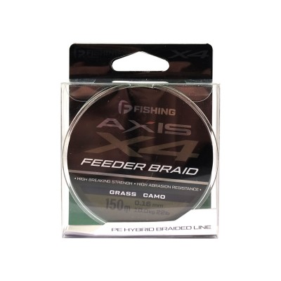 F-FISHING Шнур Axis Braid PE X4 Feeder 150м Grass Camo 0,16мм 10кг/22lb F-FISHING Шнур Axis Braid PE X4 Feeder 150м Grass Camo 0,16мм 10кг/22lb