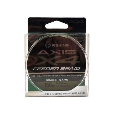 F-FISHING Шнур Axis Braid PE X4 Feeder 150м Grass Camo 0,20мм 12,8кг/26lb F-FISHING Шнур Axis Braid PE X4 Feeder 150м Grass Camo 0,20мм 12,8кг/26lb