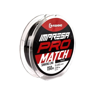 F-FISHING Леска Impresa Pro Match Black 150м 0,181мм 2,82кг/6,2lb F-FISHING Леска Impresa Pro Match Black 150м 0,181мм 2,82кг/6,2lb