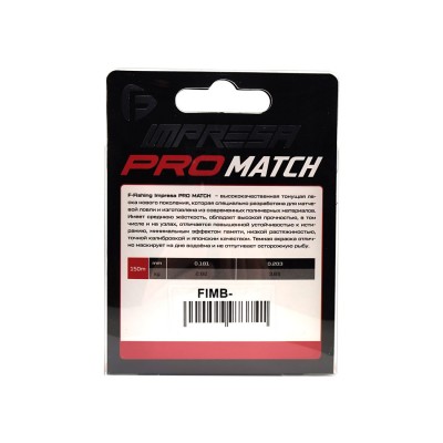 F-FISHING Леска Impresa Pro Match Black 150м 0,203мм 3,65кг/8lb F-FISHING Леска Impresa Pro Match Black 150м 0,203мм 3,65кг/8lb