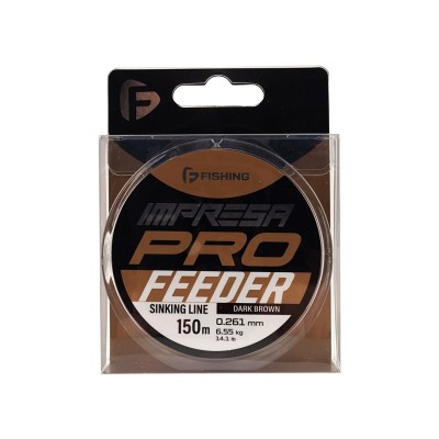 F-FISHING Леска Impresa Pro Feeder Dark Brown 150м 0,234мм 5,49кг/12,1lb F-FISHING Леска Impresa Pro Feeder Dark Brown 150м 0,234мм 5,49кг/12,1lb