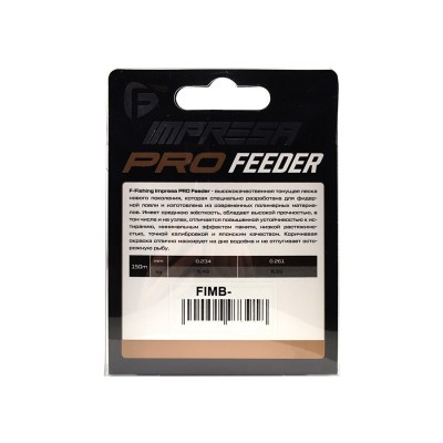 F-FISHING Леска Impresa Pro Feeder Dark Brown 150м 0,234мм 5,49кг/12,1lb F-FISHING Леска Impresa Pro Feeder Dark Brown 150м 0,234мм 5,49кг/12,1lb