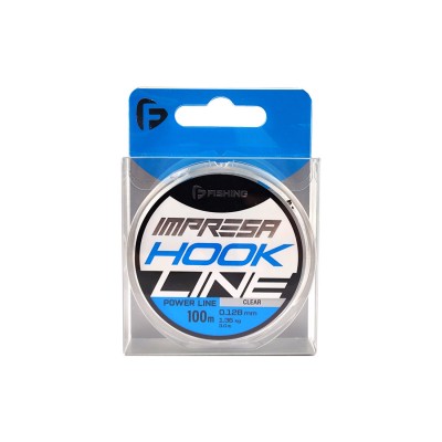 F-FISHING Леска Impresa Hook Line Clear 100м 0,128мм 1,36кг/3lb F-FISHING Леска Impresa Hook Line Clear 100м 0,128мм 1,36кг/3lb