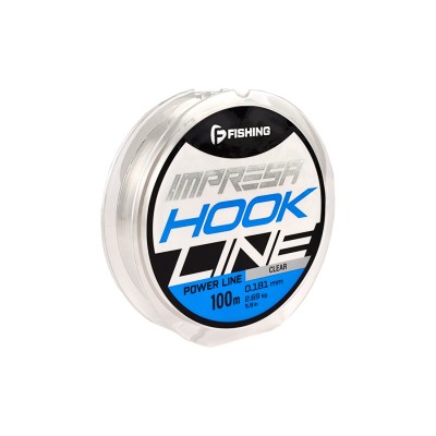 F-FISHING Леска Impresa Hook Line Clear 100м 0,181мм 2,69кг/5,9lb F-FISHING Леска Impresa Hook Line Clear 100м 0,181мм 2,69кг/5,9lb