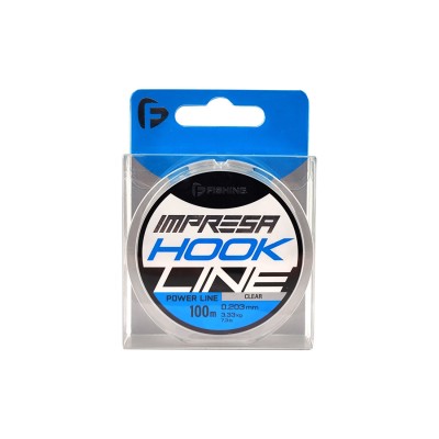 F-FISHING Леска Impresa Hook Line Clear 100м 0,203мм 3,33кг/7,3lb F-FISHING Леска Impresa Hook Line Clear 100м 0,203мм 3,33кг/7,3lb