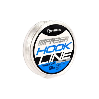 F-FISHING Леска Impresa Hook Line Clear 50м 0,115мм 1,29кг/2,8lb F-FISHING Леска Impresa Hook Line Clear 50м 0,115мм 1,29кг/2,8lb