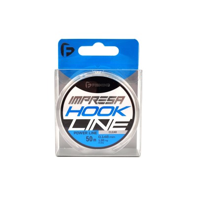 F-FISHING Леска Impresa Hook Line Clear 50м 0,148мм 1,95кг/4,3lb F-FISHING Леска Impresa Hook Line Clear 50м 0,148мм 1,95кг/4,3lb