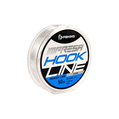 F-FISHING Леска Impresa Hook Line Clear 50м 0,148мм 1,95кг/4,3lb F-FISHING Леска Impresa Hook Line Clear 50м 0,148мм 1,95кг/4,3lb