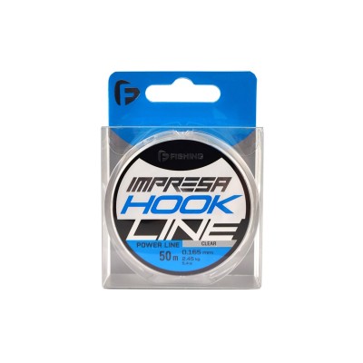 F-FISHING Леска Impresa Hook Line Clear 50м 0,165мм 2,45кг/5,4lb F-FISHING Леска Impresa Hook Line Clear 50м 0,165мм 2,45кг/5,4lb