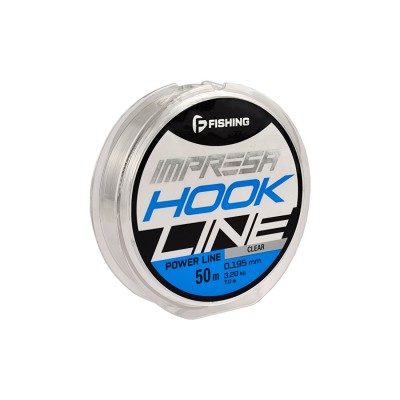 F-FISHING Леска Impresa Hook Line Clear 50м 0,195мм 3,2кг/7lb