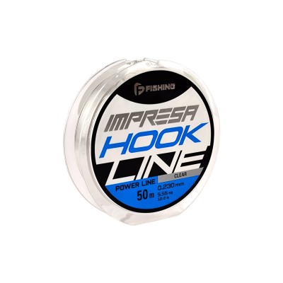 F-FISHING Леска Impresa Hook Line Clear 50м 0,230мм 5,55кг/12,2lb F-FISHING Леска Impresa Hook Line Clear 50м 0,230мм 5,55кг/12,2lb