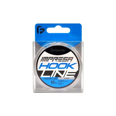 F-FISHING Леска Impresa Hook Line Clear 50м 0,260мм 6,6кг/14,5lb F-FISHING Леска Impresa Hook Line Clear 50м 0,260мм 6,6кг/14,5lb