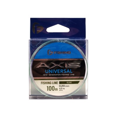 F-FISHING Леска Axis Universal Line Olive 100м 0,20мм 4,5кг/10lb
