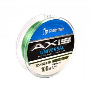F-FISHING Леска Axis Universal Line Olive 100м 0,25мм 6,8кг/15lb