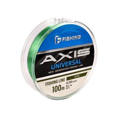 F-FISHING Леска Axis Universal Line Olive 100м 0,30мм 9,1кг/20lb