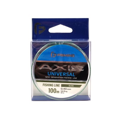 F-FISHING Леска Axis Universal Line Olive 100м 0,40мм 14,5кг/32lb F-FISHING Леска Axis Universal Line Olive 100м 0,40мм 14,5кг/32lb