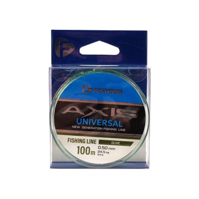 F-FISHING Леска Axis Universal Line Olive 100м 0,50мм 24,5кг/54lb
