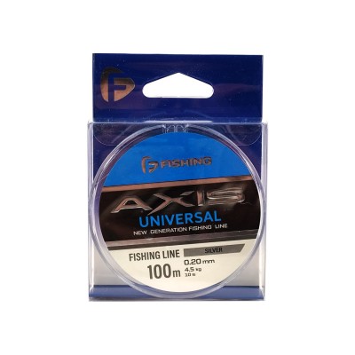 F-FISHING Леска Axis Universal Line Silver 100м 0,20мм 4,5кг/10lb