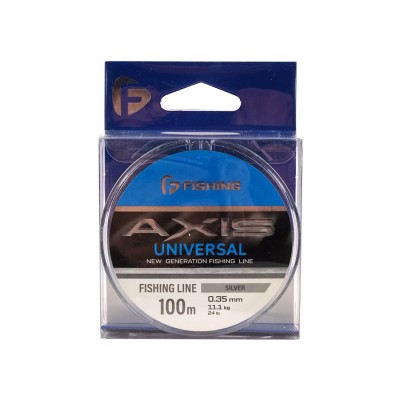 F-FISHING Леска Axis Universal Line Silver 100м 0,35мм 11,1кг/24lb