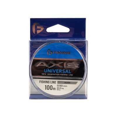 F-FISHING Леска Axis Universal Line Silver 100м 0,50мм 24,5кг/54lb