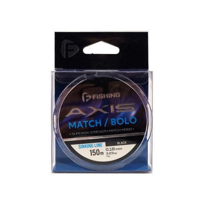 F-FISHING Леска Axis Match Bolo Line Black 150м 0,18мм 3,23кг 7lb