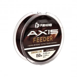 F-FISHING Леска Axis Feeder Line Dark Brown 150м 0,35мм 11,85кг 26lb