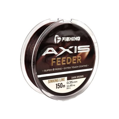 F-FISHING Леска Axis Feeder Line Dark Brown 150м 0,35мм 11,85кг 26lb