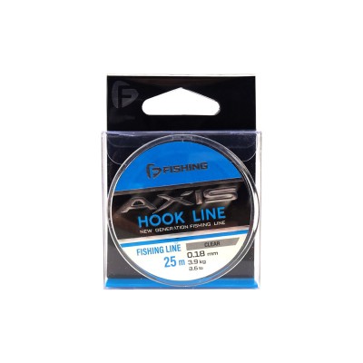 F-FISHING Леска Axis Hook Line Clear 25м 0,18мм 3,2кг 7lb F-FISHING Леска Axis Hook Line Clear 25м 0,18мм 3,2кг 7lb