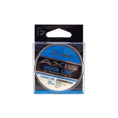 F-FISHING Леска Axis Hook Line Clear 25м 0,20мм 3,85кг 8lb F-FISHING Леска Axis Hook Line Clear 25м 0,20мм 3,85кг 8lb