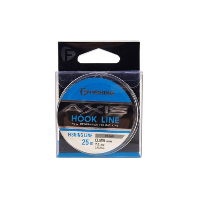 F-FISHING Леска Axis Hook Line Clear 25м 0,25мм 4,65кг 10lb