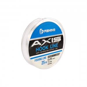 F-FISHING Леска Axis Hook Line Clear 25м 0,25мм 4,65кг 10lb