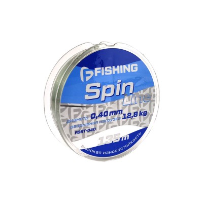 F-FISHING Леска Spin Line 135м 0,40мм 12,8кг/28,2lb F-FISHING Леска Spin Line 135м 0,40мм 12,8кг/28,2lb