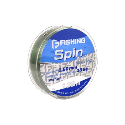 F-FISHING Леска Spin Line 135м 0,50мм 16кг/35,3lb F-FISHING Леска Spin Line 135м 0,50мм 16кг/35,3lb