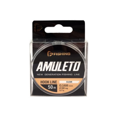 F-FISHING Леска Amuleto Clear 50м 0,168мм 2,58кг/5,7lb F-FISHING Леска Amuleto Clear 50м 0,168мм 2,58кг/5,7lb