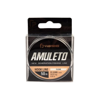 F-FISHING Леска Amuleto Clear 50м 0,186мм 3,11кг/6,8lb