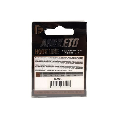 F-FISHING Леска Amuleto Clear 50м 0,108мм 1кг/2,2lb