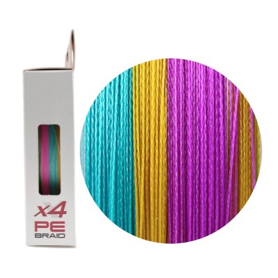 RUZZA Шнур X4 150м Multicolor 0,22мм 11,4кг/25lb