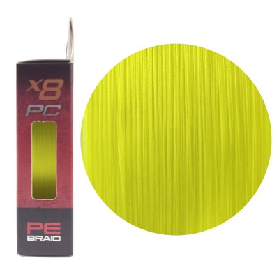 RUZZA Шнур X8 PC 150м Fluo Yellow 0,148мм 5,9кг/13lb