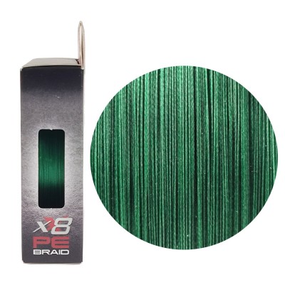 RUZZA Шнур X8 150м Moss Green 0,23мм 19,1кг/42lb