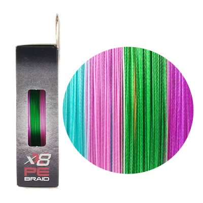 RUZZA Шнур X8 150м Multicolor 0,14мм 11,3кг/25lb