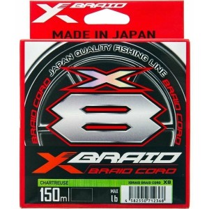 YGK Шнур плетеный X-Braid Braid Cord X8 150м #0,4
