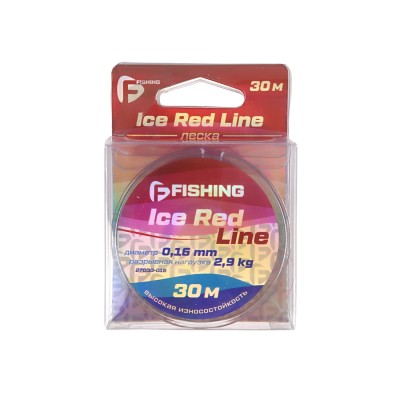 F-FISHING Леска Ice Red Line 30м 0,16мм