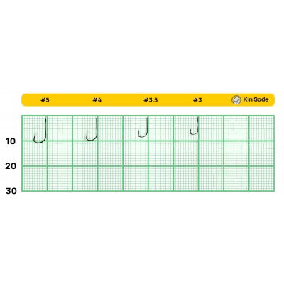 GAMAKATSU Крючок Kin Sode №4 с лопаткой Gold18шт