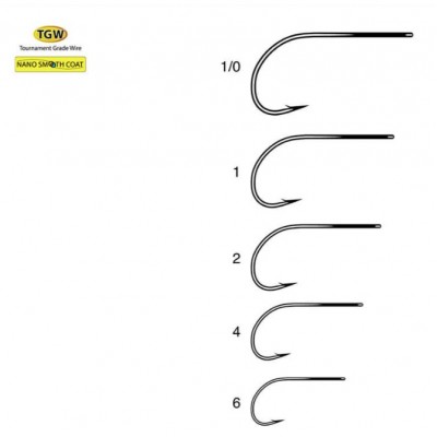 GAMAKATSU Крючок Nano Smooth Coat №7 с ушком BN 17шт