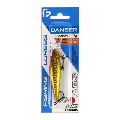 F-FISHING Воблер Danser 65мм 7г 0.3-1.0м B22 Плавающий