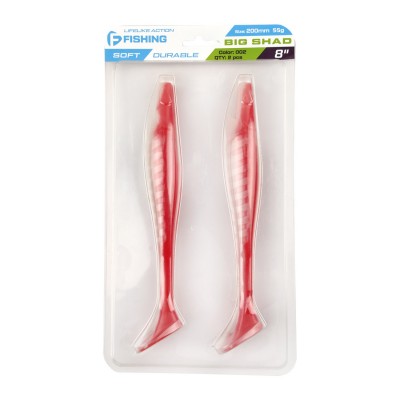 F-FISHING Виброхвост Big Shad 8" #002 20см 2шт